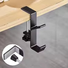 Minimal Adhesive Under-Desk Hooks